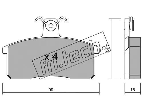 Brake Pad Set, disc brake (028.0)