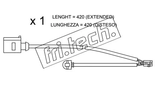 Warning Contact, brake pad wear (SU.217)
