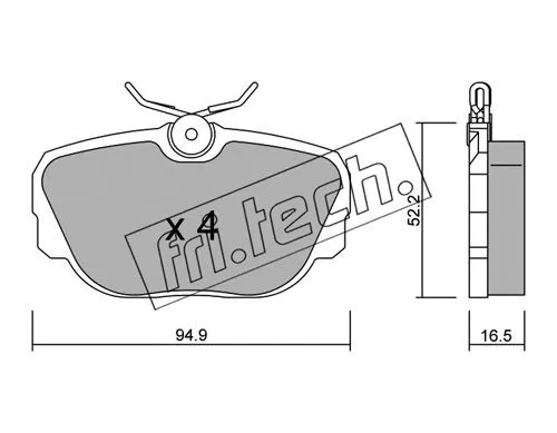 Brake Pad Set, disc brake (360.0)