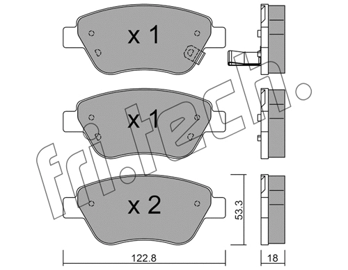 Brake Pad Set, disc brake (330.2)