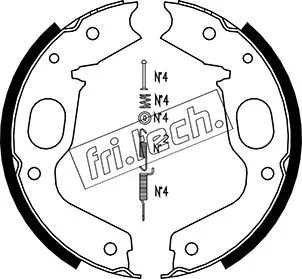 Brake Shoe Set, parking brake (1064.176K)