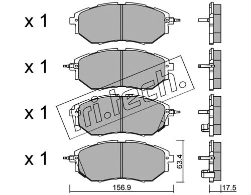 Brake Pad Set, disc brake (779.0)