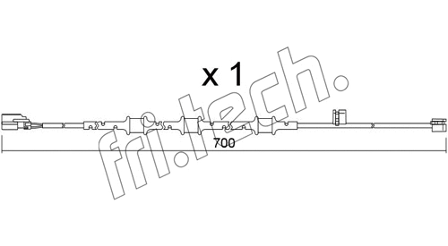 Warning Contact, brake pad wear (SU.395)