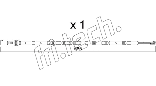 Warning Contact, brake pad wear (SU.370)