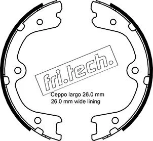 Brake Shoe Set, parking brake (1067.201)
