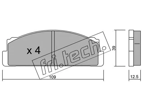 Brake Pad Set, disc brake (001.1)