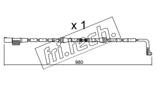 Warning Contact, brake pad wear (SU.306)