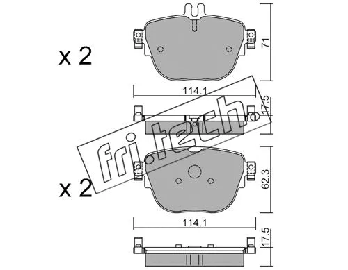 Brake Pad Set, disc brake (1137.0)