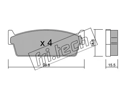 Brake Pad Set, disc brake (509.0)