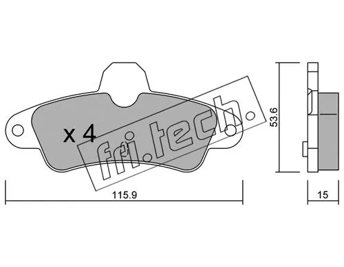 Brake Pad Set, disc brake (145.0)