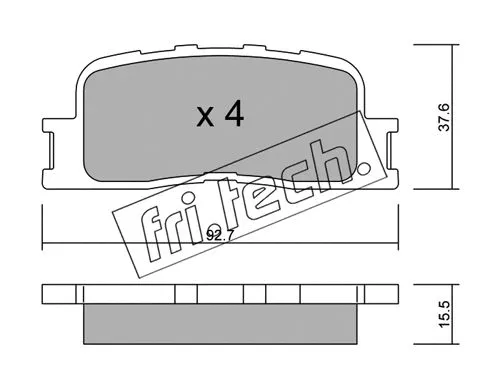 Brake Pad Set, disc brake (769.0)