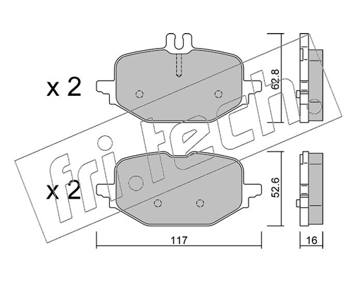 Brake Pad Set, disc brake (1359.0)