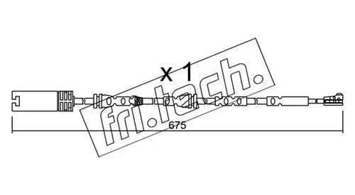 Warning Contact, brake pad wear (SU.298)