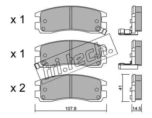 Brake Pad Set, disc brake (713.0)