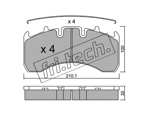 Brake Pad Set, disc brake (666.0)