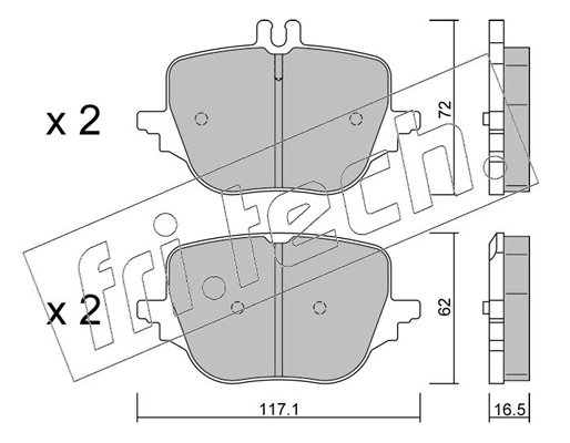 Brake Pad Set, disc brake (1313.0)