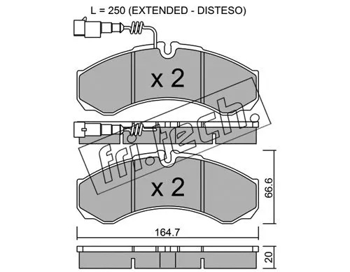 Brake Pad Set, disc brake (221.9)