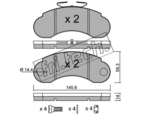 Brake Pad Set, disc brake (057.1)