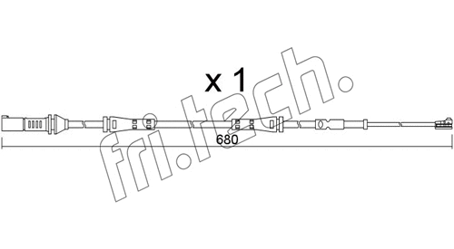 Warning Contact, brake pad wear (SU.369)
