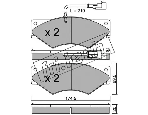 Brake Pad Set, disc brake (866.1)