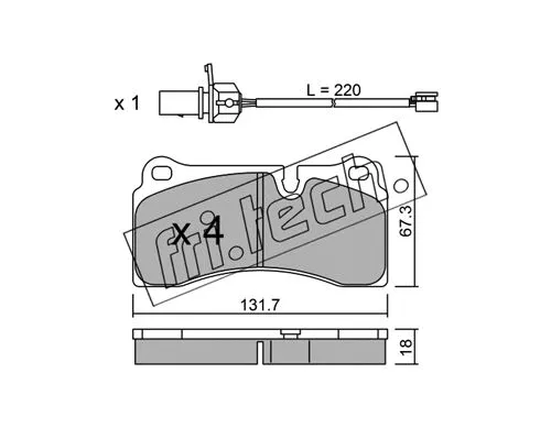 Brake Pad Set, disc brake (1068.0)