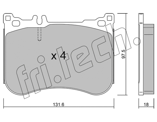 Brake Pad Set, disc brake (1197.0)
