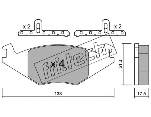 Brake Pad Set, disc brake (049.0K)