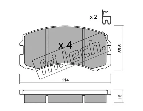 Brake Pad Set, disc brake (752.0)