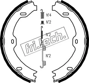 Brake Shoe Set, parking brake (1052.130K)