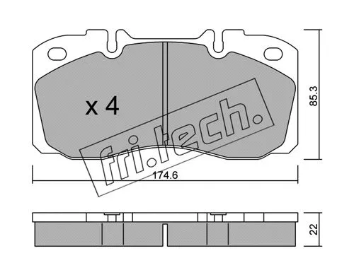 Brake Pad Set, disc brake (277.0)