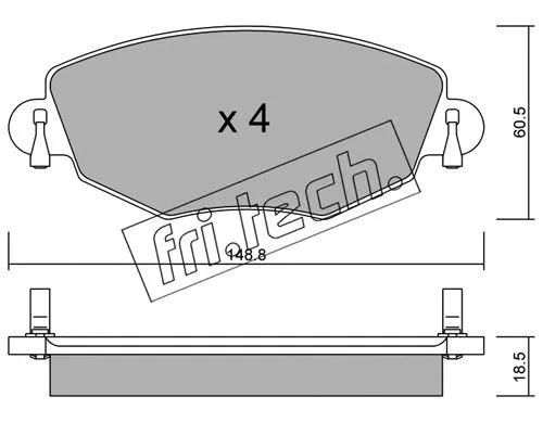 Brake Pad Set, disc brake (327.0)