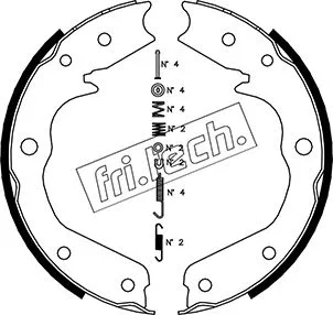Brake Shoe Set, parking brake (1073.173K)