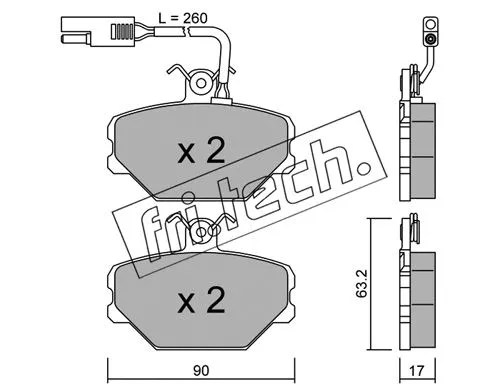 Brake Pad Set, disc brake (061.1)