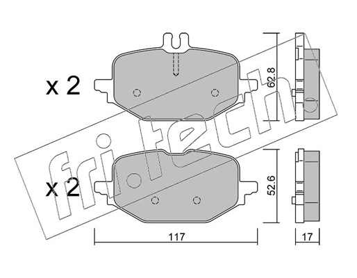 Brake Pad Set, disc brake (1359.1)