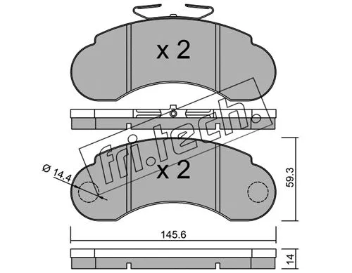 Brake Pad Set, disc brake (057.0)
