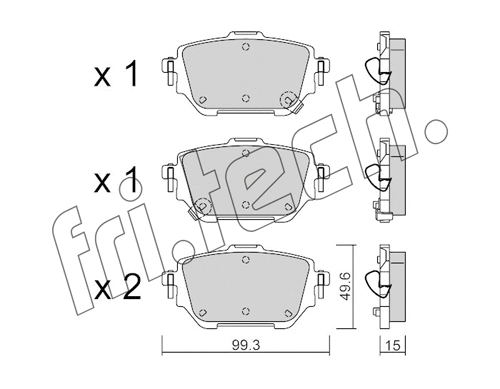 Brake Pad Set, disc brake (1236.0)
