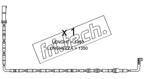 Warning Contact, brake pad wear (SU.286)