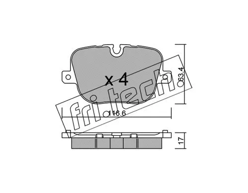 Brake Pad Set, disc brake (854.0)