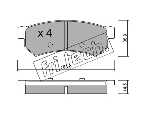 Brake Pad Set, disc brake (863.0)