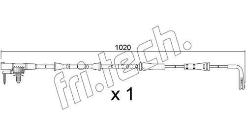 Warning Contact, brake pad wear (SU.393)