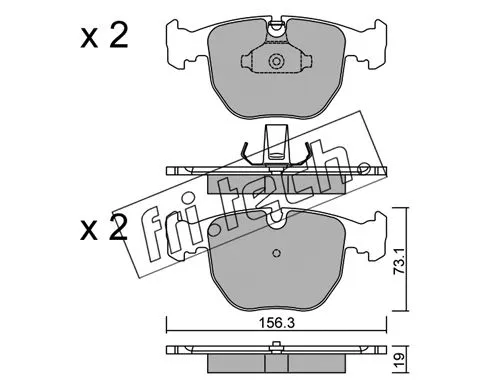Brake Pad Set, disc brake (575.0)