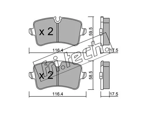 Brake Pad Set, disc brake (971.0)