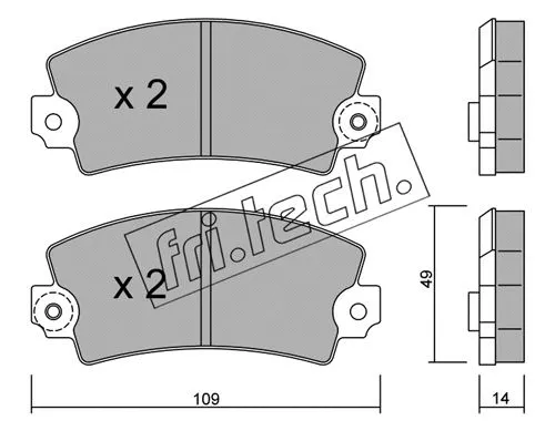 Brake Pad Set, disc brake (005.1)