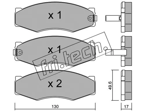 Brake Pad Set, disc brake (068.1)