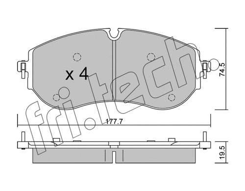 Brake Pad Set, disc brake (1262.0)