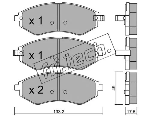 Brake Pad Set, disc brake (524.1)