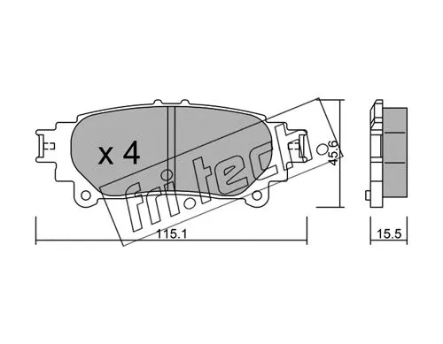 Brake Pad Set, disc brake (955.0)