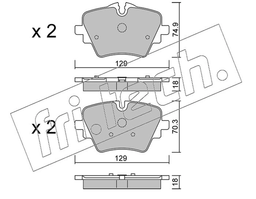 Brake Pad Set, disc brake (1061.1)