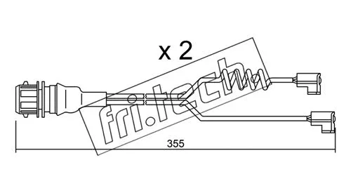 Warning Contact, brake pad wear (SU.181K)