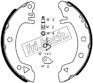 Brake Shoe Set (1040.123K)